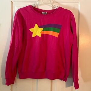 Gravity Falls Mabel Pines star & rainbow sweatshirt Hot Topic women’s Medium